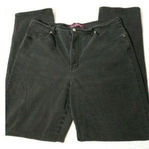 Gloria Vanderbilt Mom Jeans Black 36" x 31" Purple Label